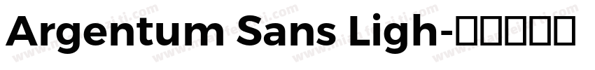Argentum Sans Ligh字体转换